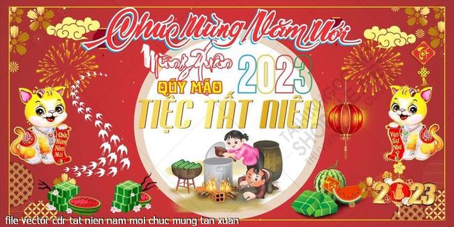 file vector cdr tat nien nam moi chuc mung tan xuan